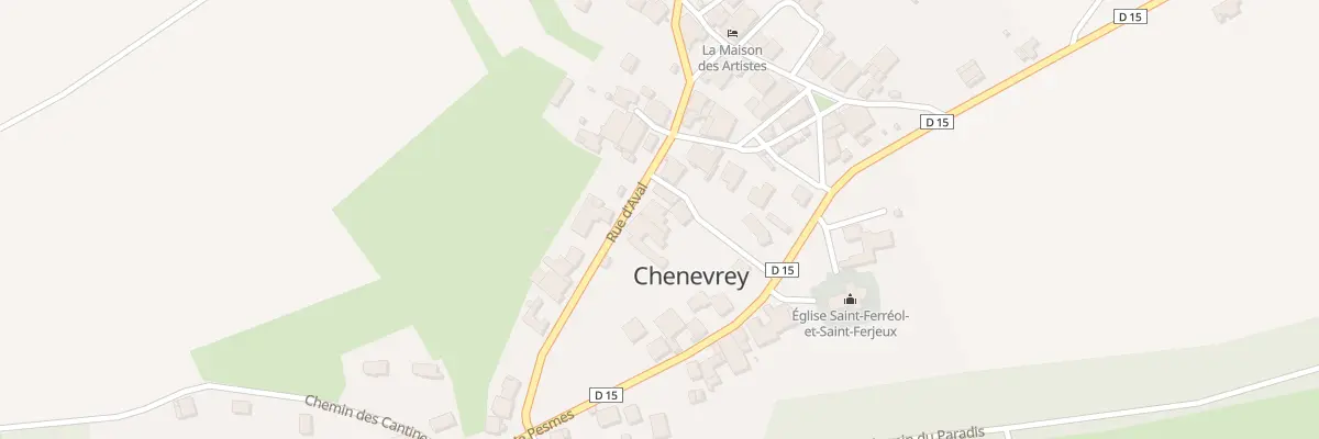 Plan du 6 Rue d’Aval à Chenevrey-et-Morogne