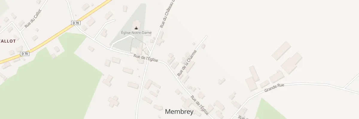Plan du 14 Rue de l’Eglise à Membrey