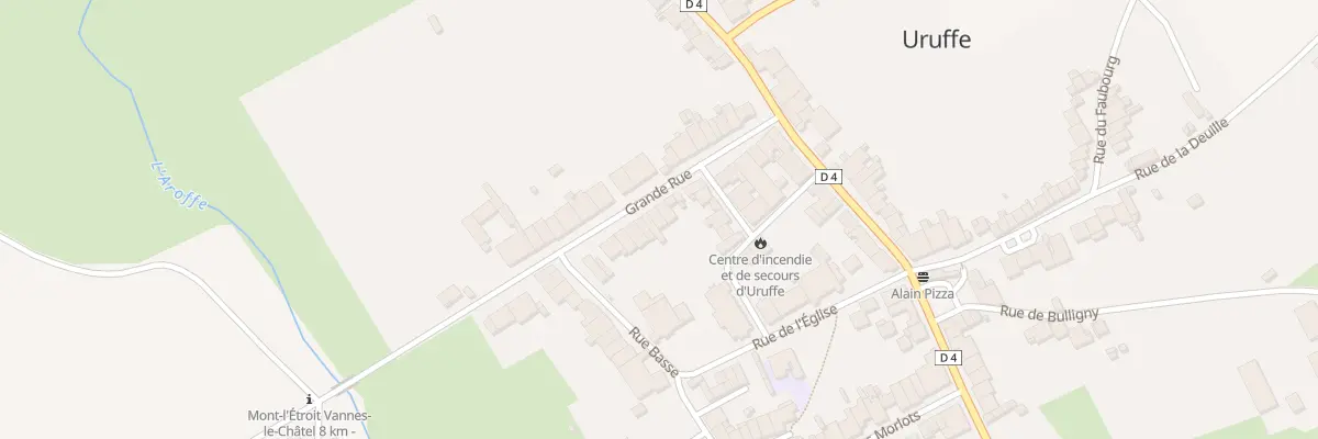Plan du 13 Gr Grande Rue à Uruffe
