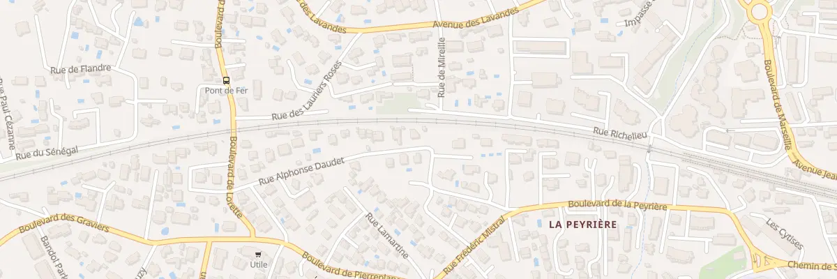 Plan du 8 Rue Alphonse Daudet à Bandol