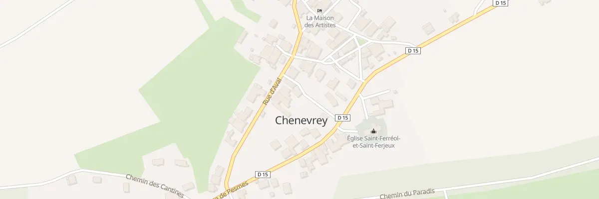 Plan du 1 Rle de l’Eglise à Chenevrey-et-Morogne