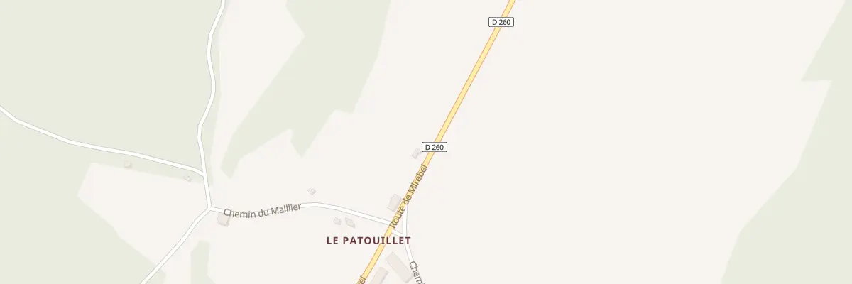 Plan du 20 Rte de Mirebel à Bonnefontaine