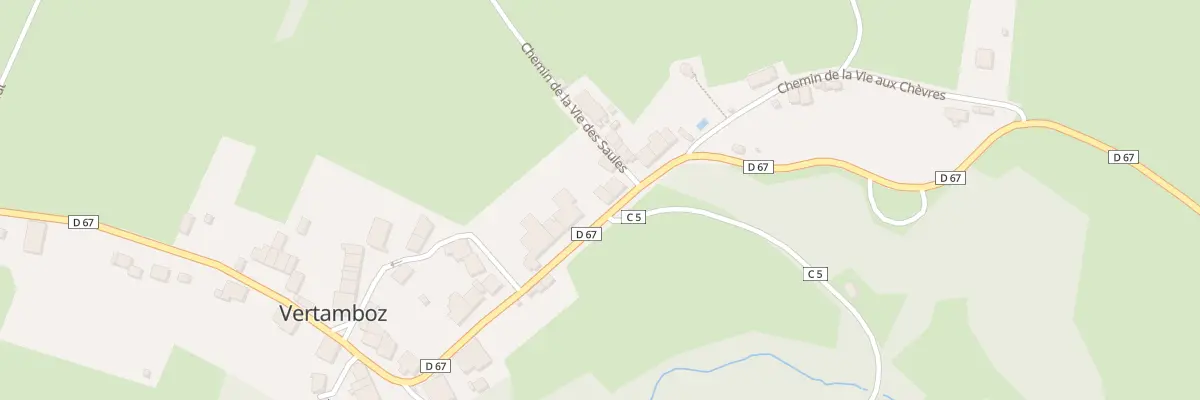 Plan du 651 Rue des Fontaines à Vertamboz