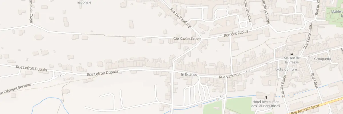 Plan du 16 Rue de l’Hôtel Dieu à Bourbonne-les-Bains