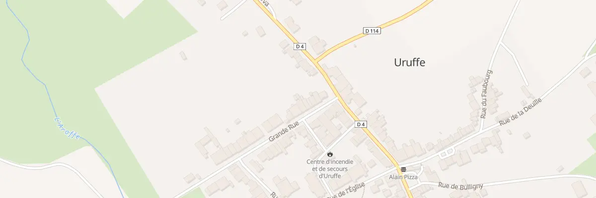 Plan du 8 Gr Grande Rue à Uruffe
