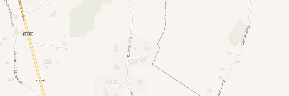 Plan du 608 Rte du Tartarin aux Échelles