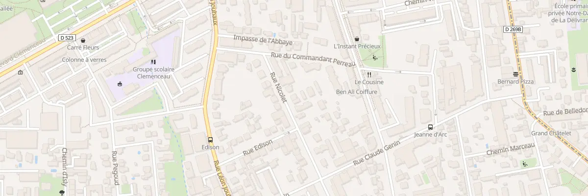 Plan du 15 Rue Nicolet à Grenoble