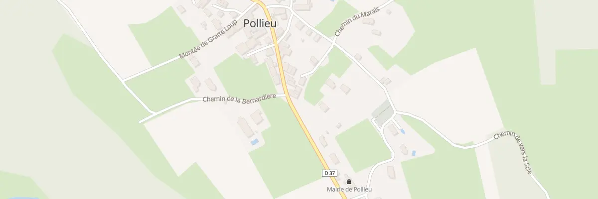 Plan du 5002 Pollieu à Pollieu