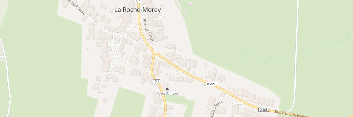 Plan du 7 Rue des Chenevieres à La Roche-Morey