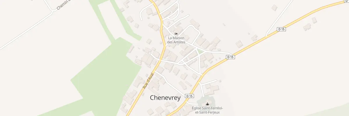 Plan du 3 Rue de la Traverse à Chenevrey-et-Morogne
