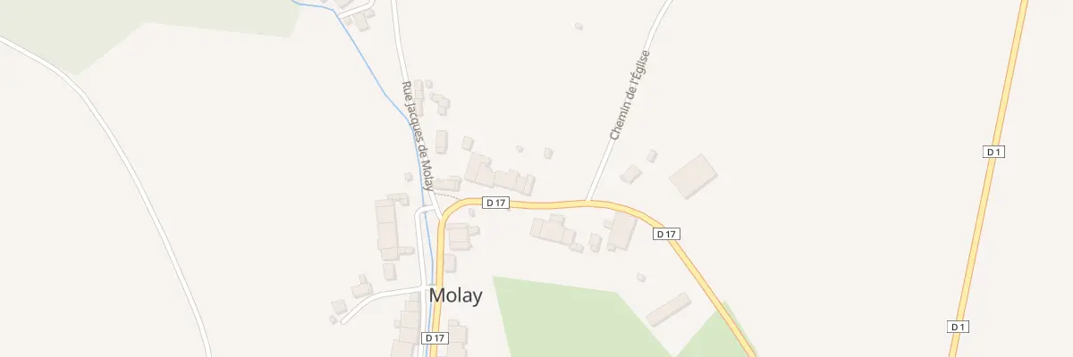 Plan du 2 Rue du Cornot à Molay