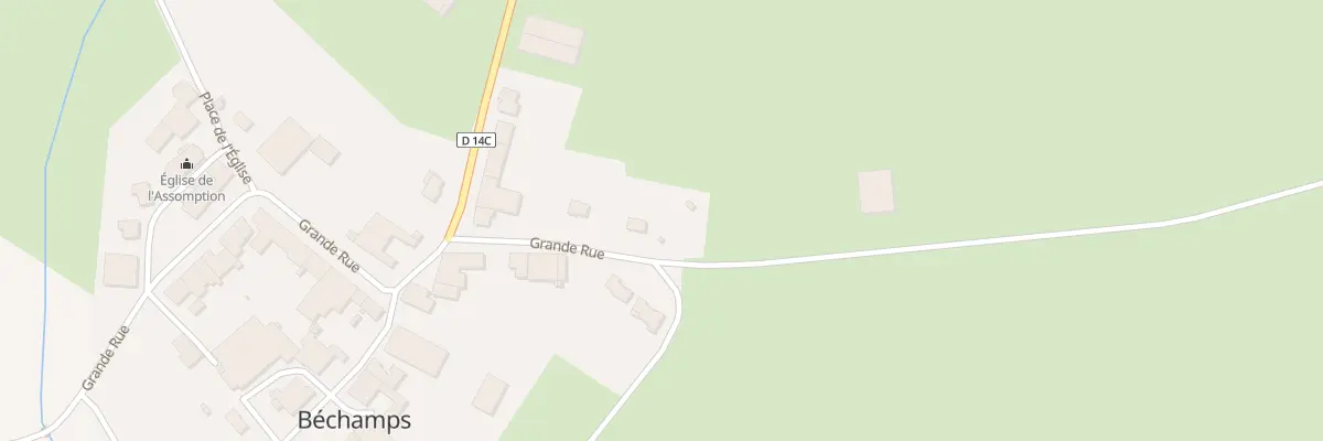 Plan du 20 Gr Grande Rue à Béchamps