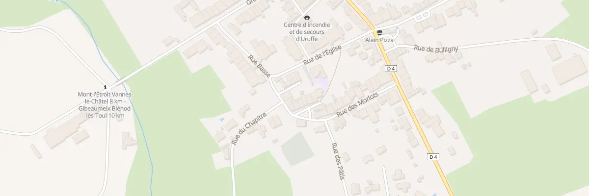 Plan du 10 Pl de l’Ancienne Mairie à Uruffe