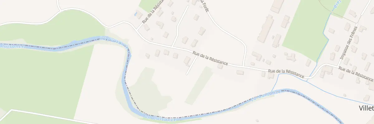 Plan du 25 Rue de la Résistance à Villette-lès-Arbois