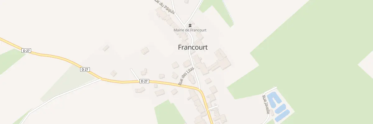 Plan du 2 Rue des Lilas à Francourt