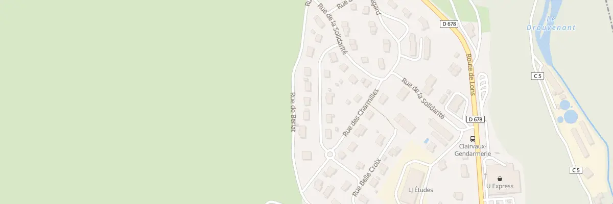 Plan du 10 Rue des Charmilles à Clairvaux-les-Lacs