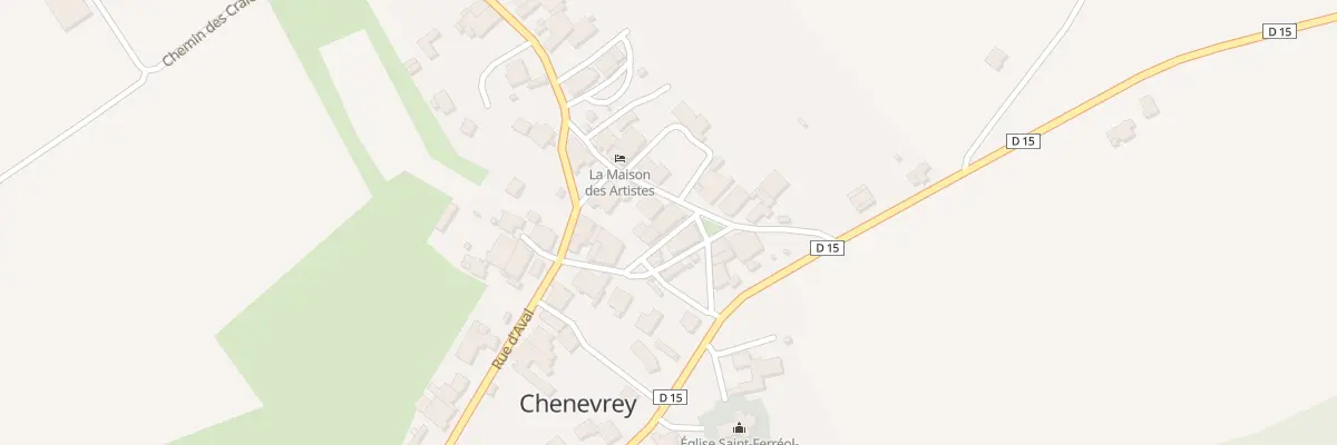Plan du 5 Rue de la Traverse à Chenevrey-et-Morogne