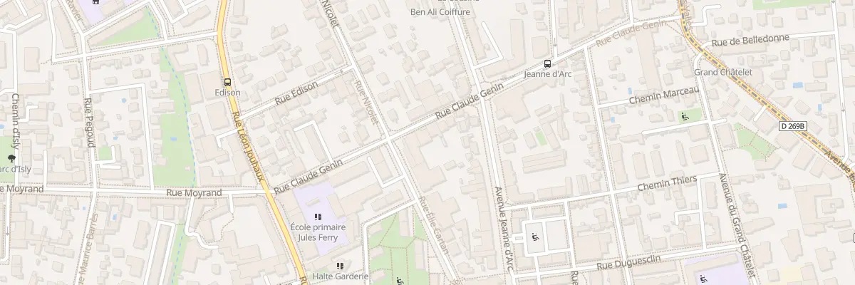 Plan du 5 Rue Élie Cartan à Grenoble
