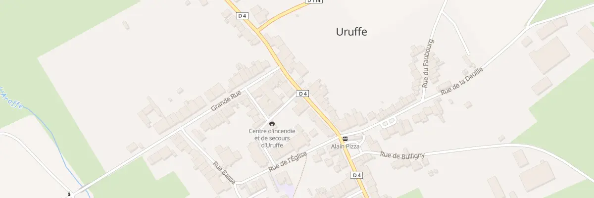 Plan du 33 Rue de la Chaussée à Uruffe
