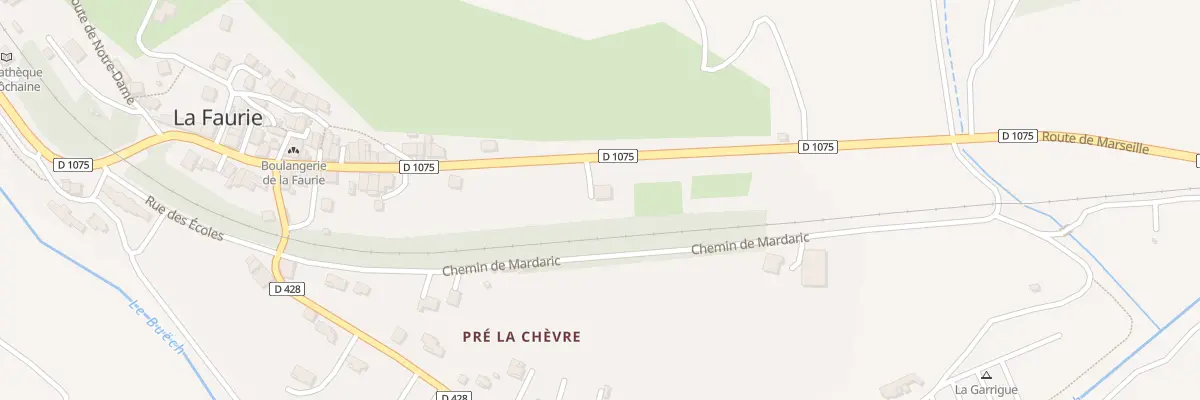 Plan du 270 Rte de Marseille à La Faurie