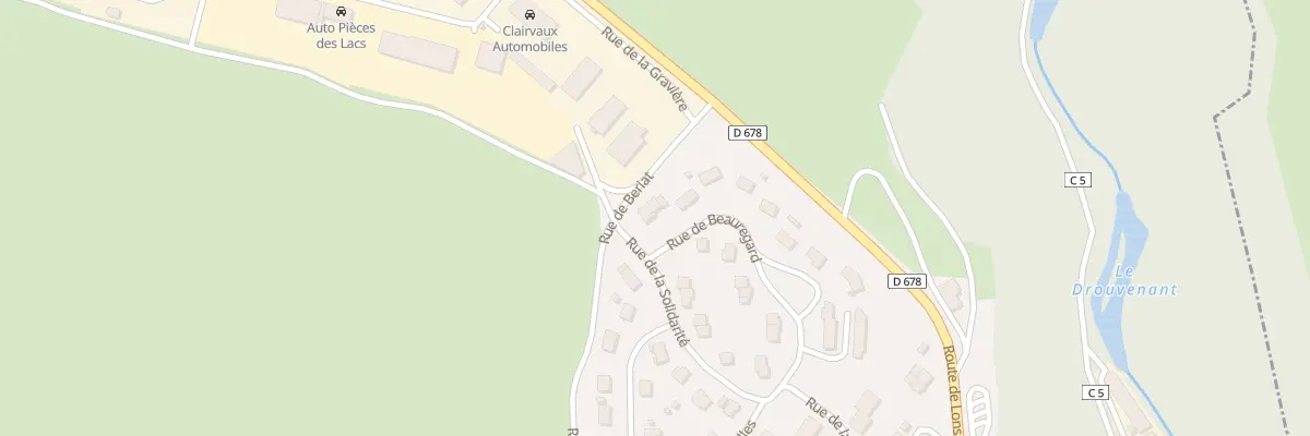 Plan du 20 Rue de Beauregard à Clairvaux-les-Lacs