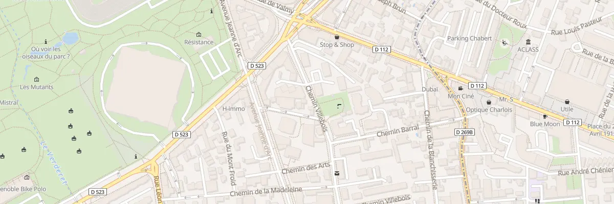 Plan du 4B Che Villebois à Grenoble
