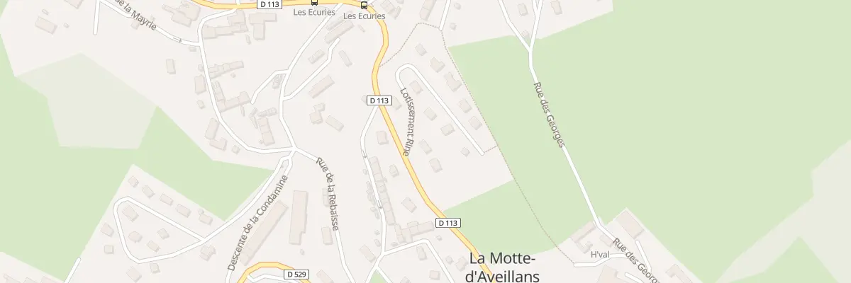 Plan du 2 Lot Rine à La Motte-d’Aveillans
