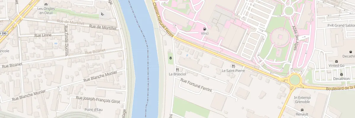 Plan du 7 Rue Fortune Ferrini à La Tronche