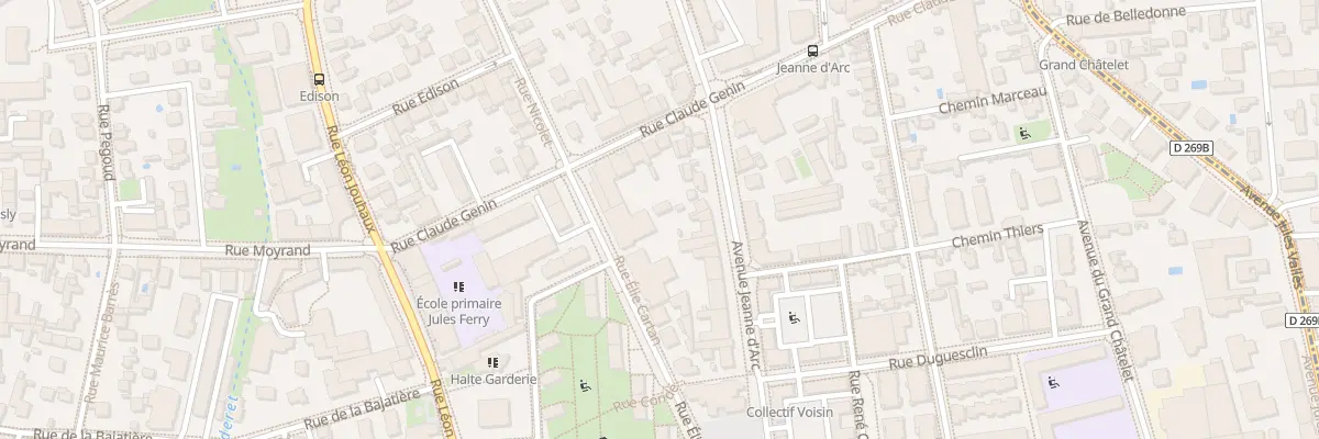 Plan du 9 Rue Élie Cartan à Grenoble