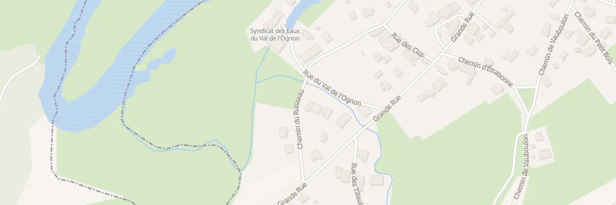 Plan du 2 Che du Ruisseau à Courchapon