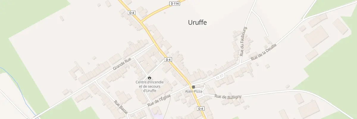Plan du 38 Rue de la Chaussée à Uruffe