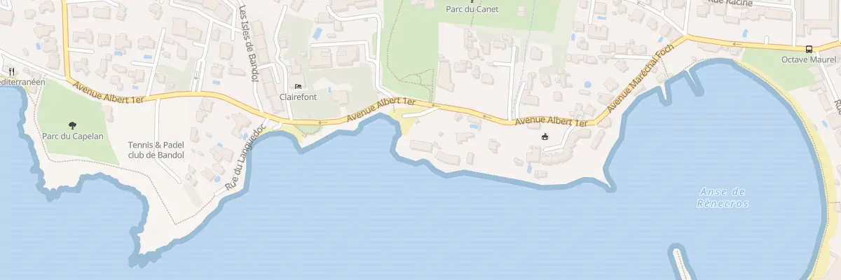 Plan du 351 Av Albert 1 Er à Bandol