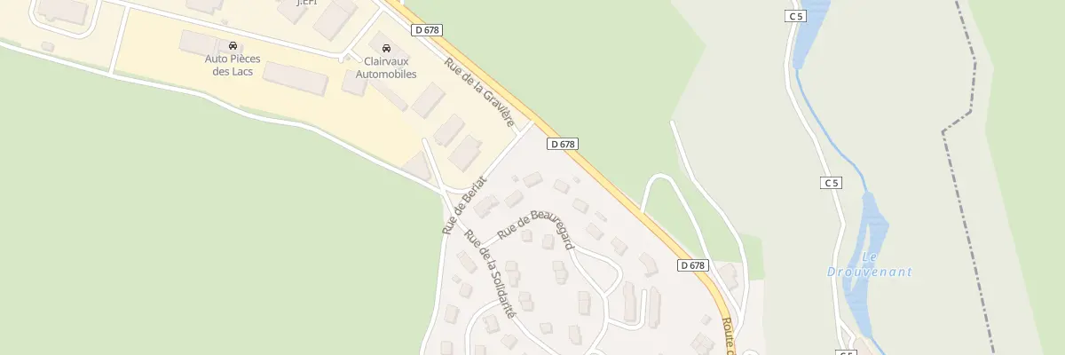 Plan du 16 Rue de Beauregard à Clairvaux-les-Lacs