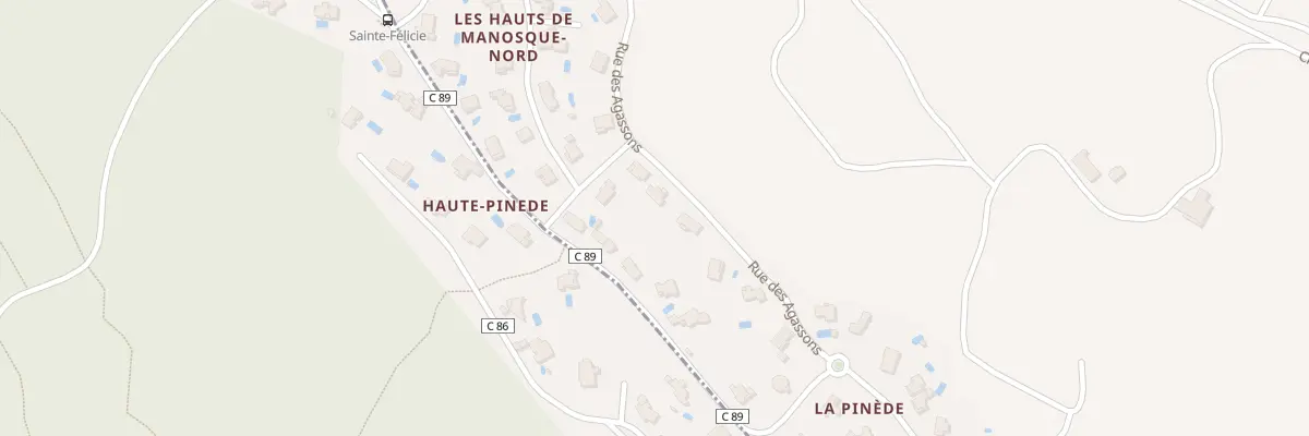 Plan du 199 Rue des Agassons à Manosque