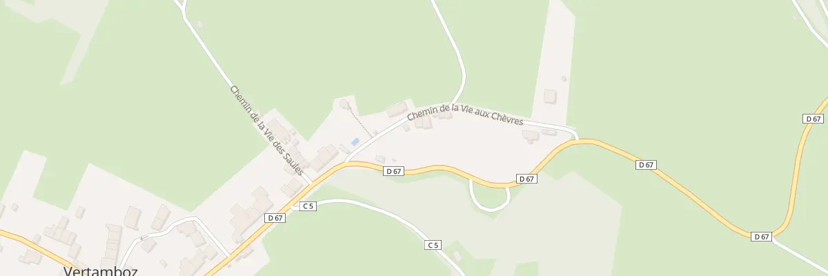 Plan du 84 Che de la Vie aux Chevres à Vertamboz
