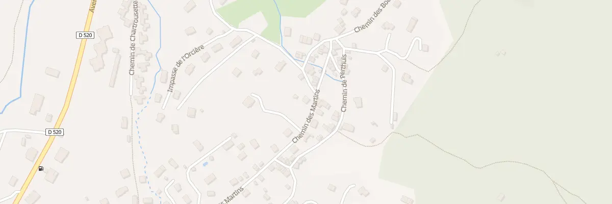 Plan du 943 Che des Martins à Saint-Laurent-du-Pont