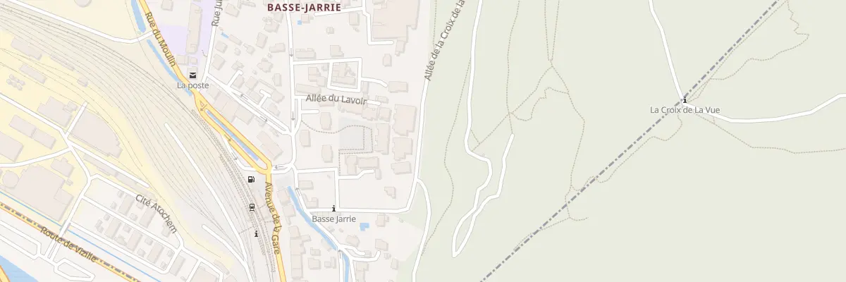 Plan du 243 All de la Croix de la Vue à Jarrie