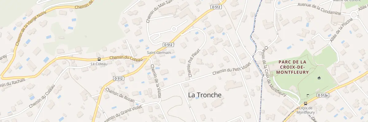 Plan du 6 Che de Pre Fleuri à La Tronche