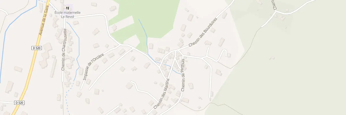 Plan du 1035 Che des Martins à Saint-Laurent-du-Pont