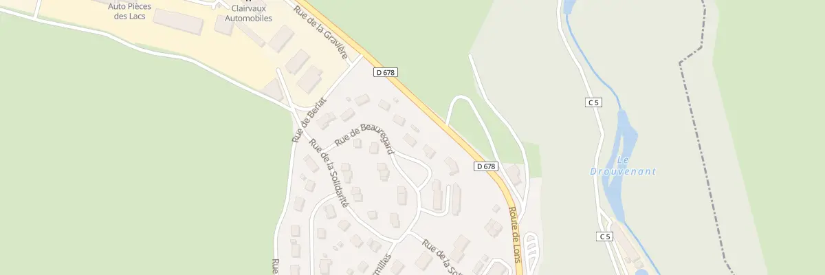 Plan du 10 Rue de Beauregard à Clairvaux-les-Lacs