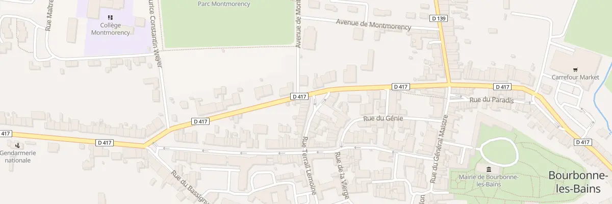 Plan du 23 Rue Terrail Lemoine à Bourbonne-les-Bains
