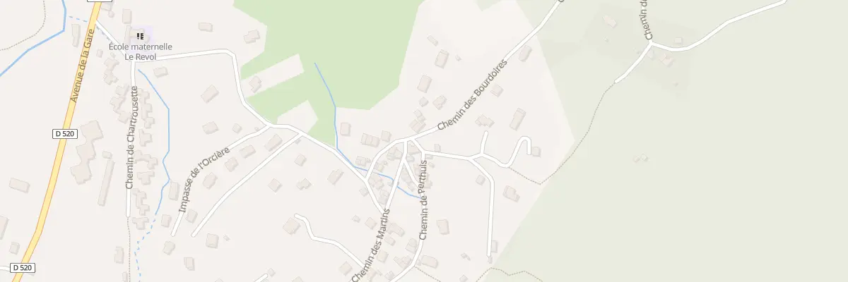 Plan du 538 Che de Perthuis à Saint-Laurent-du-Pont