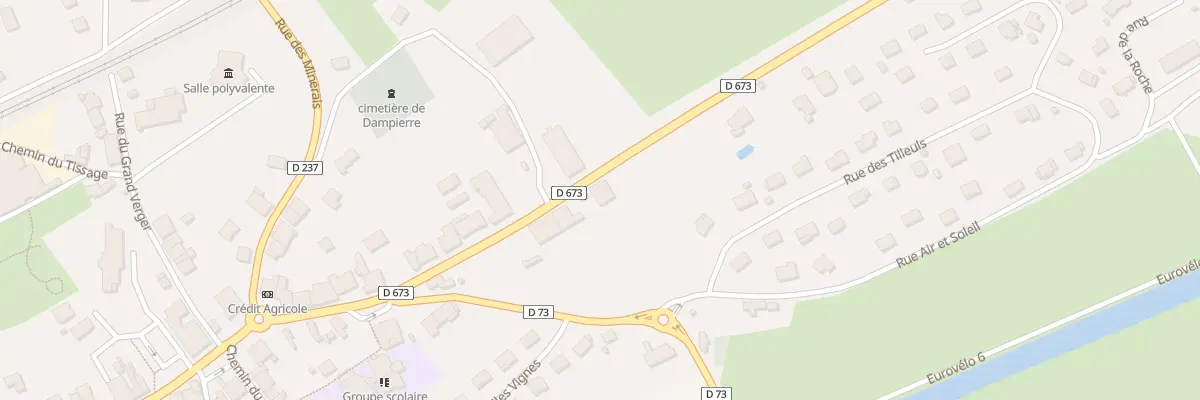Plan du 16B Rue de Besançon à Dampierre