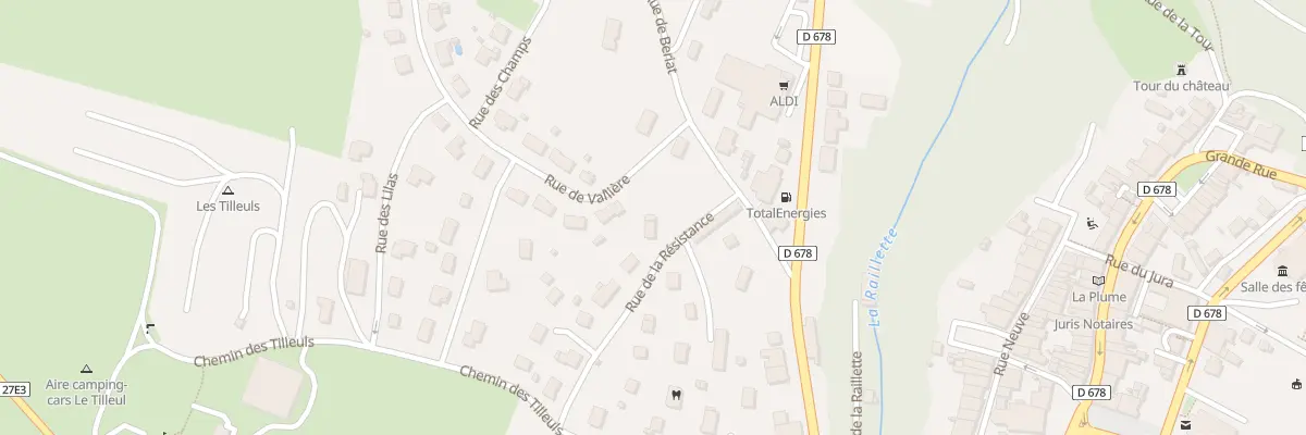 Plan du 15B Rue de la Resistance à Clairvaux-les-Lacs