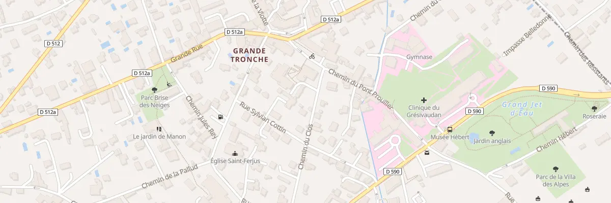 Plan du 4 Rue du Clos à La Tronche