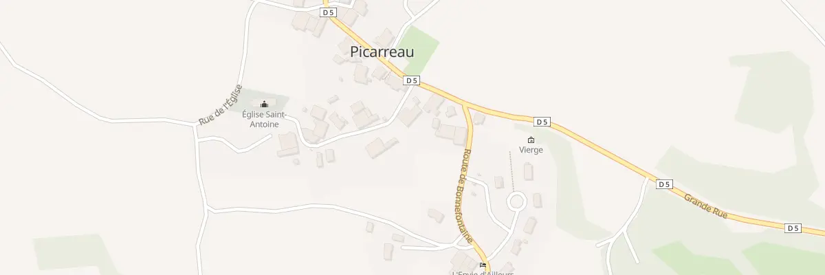 Plan du 1 Rue Saint-antoine à Picarreau