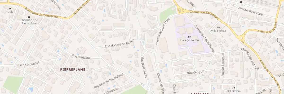 Plan du 43 Rue Honore de Balzac à Bandol