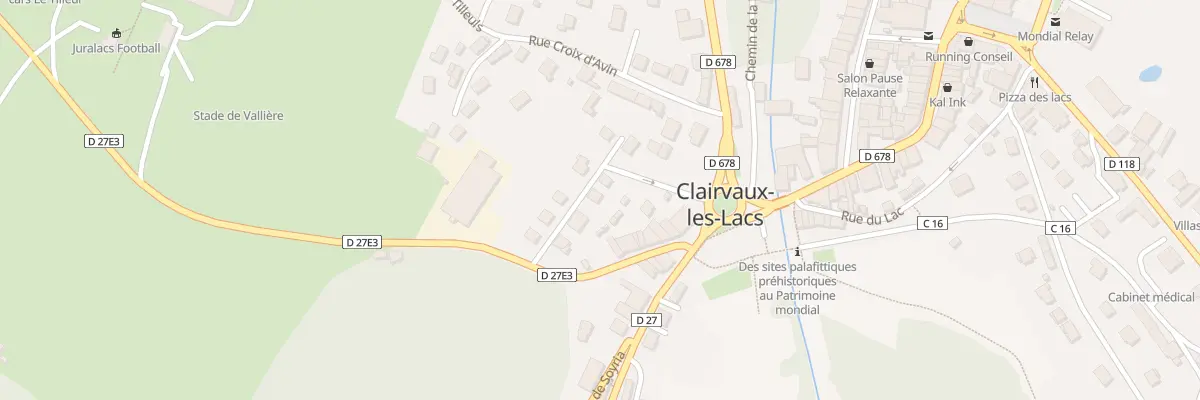 Plan du 5 Rue Champs d’Augeon à Clairvaux-les-Lacs