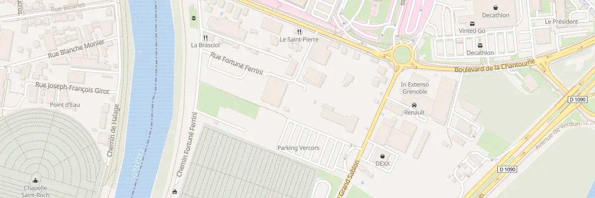 Plan du 9 Bd de la Chantourne à La Tronche