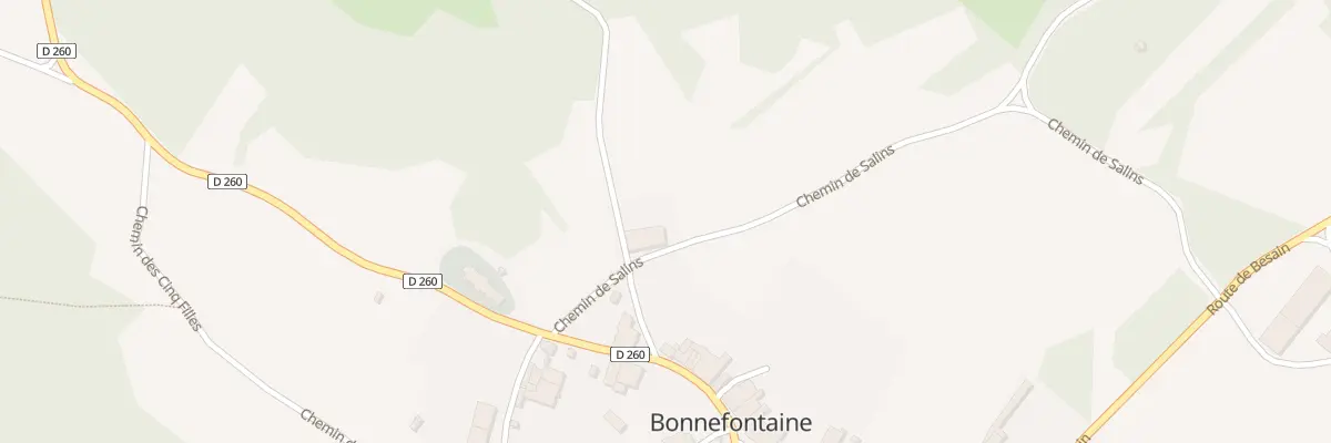 Plan du 5 Che de Salins à Bonnefontaine